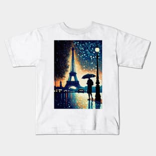 Paris | Pointillism Kids T-Shirt